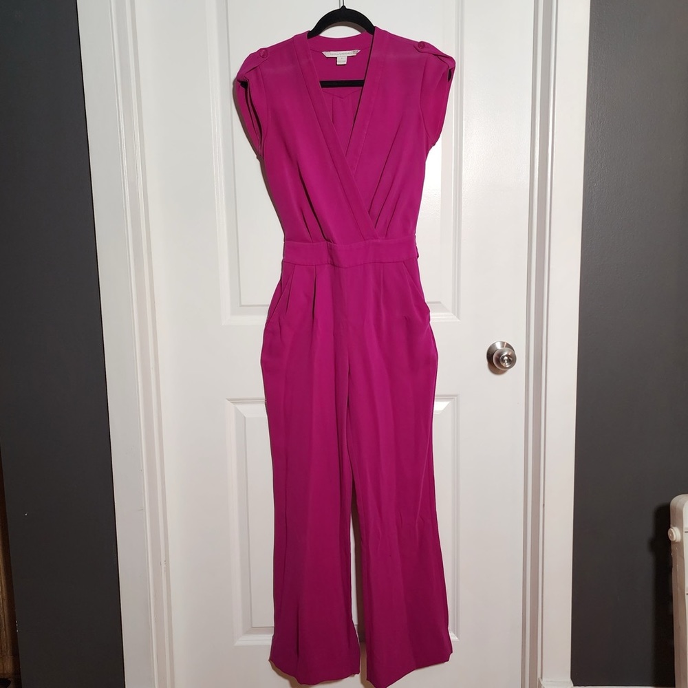 DVF Diane Von Furstenberg Jumpsuit Size 0 Pink